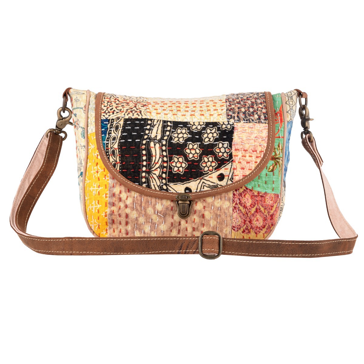 1015-1.jpg Chic Indian shoulder Bag - Image 1