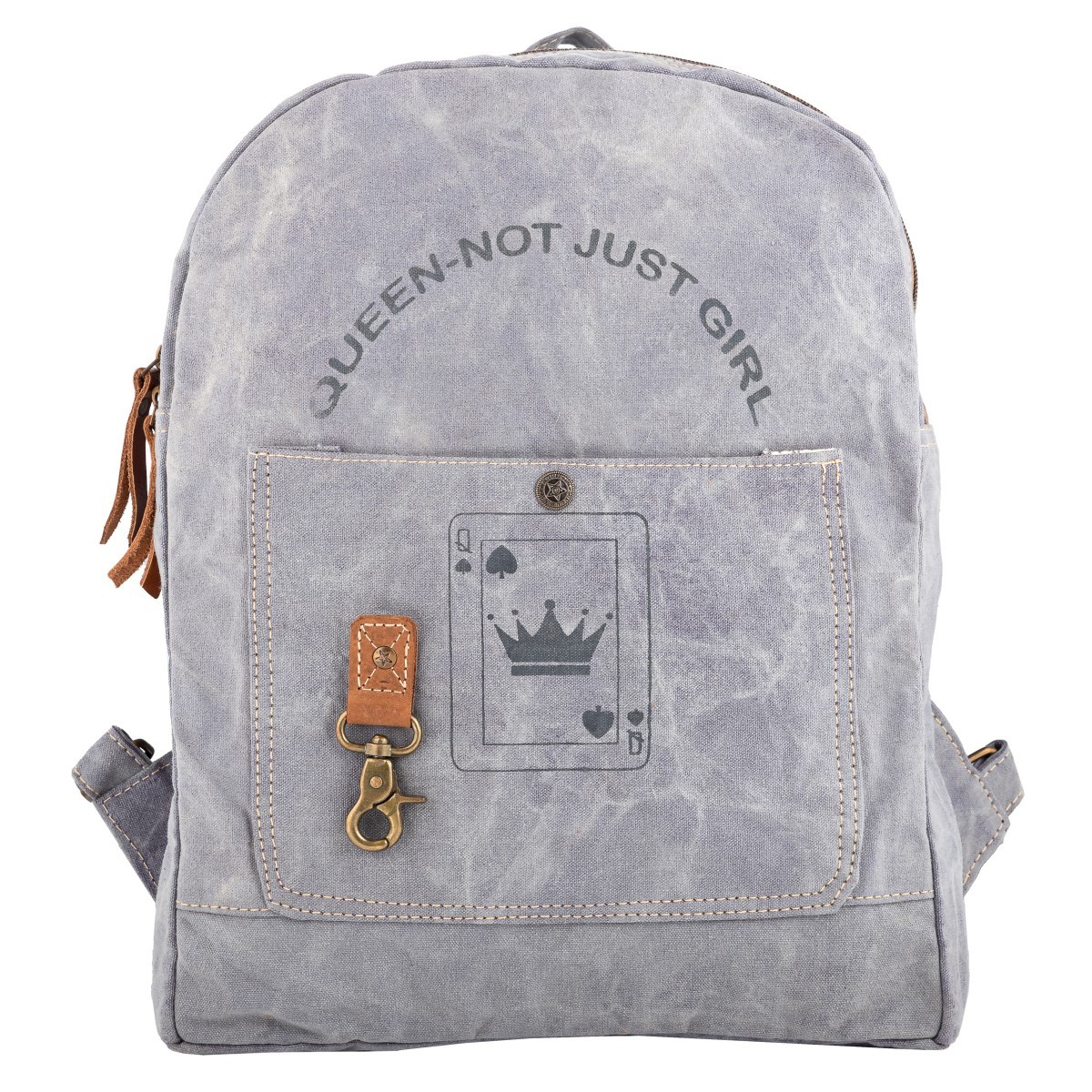 1051-1.jpg Purple Washed Harmont Backpack - Image 1