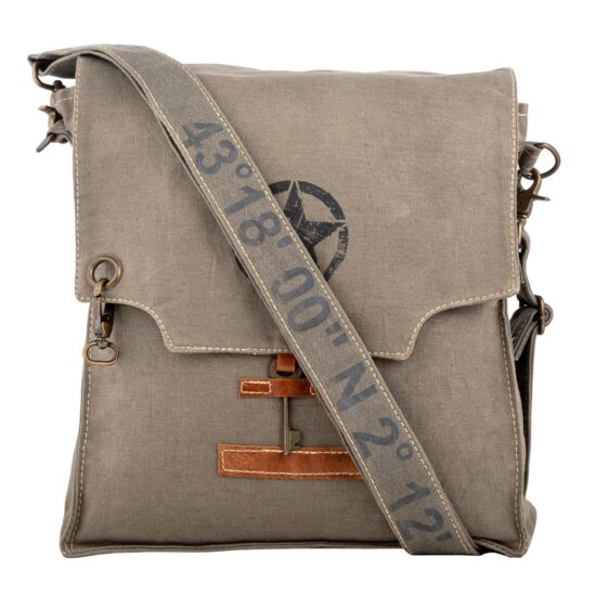 Sailor Grey Messenger Bag