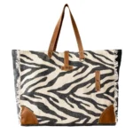 Zebra Rug Weekender Bag