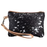 Glitzy Black Silver Pouch