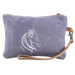 Wrinkle Purple Small Pouch