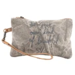 Grey Wash Small Pouch
