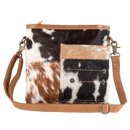 Attitude Leather and Hairon Shoulder Bag