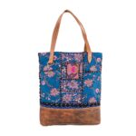 Flora burst tote bag