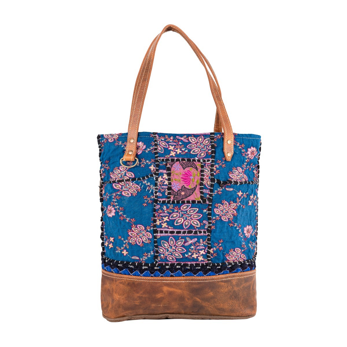 1203-1.jpg Flora burst tote bag - Image 1