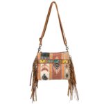 Gingham Fringe Crossbody