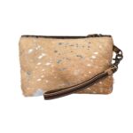 Glitzy Silver Brownish Pouch
