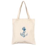 Anchor Print Shopping Bag