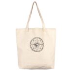 Compass Print Shoppping Bag