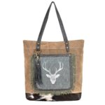 White Deer Tote Bag