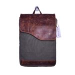 Rough Style Flap With Magnet Button Backpack