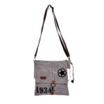 Star and 1934 Print Rough Shoulder Bag