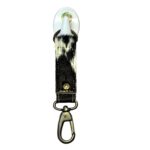 Black and White Hairon Key Chain