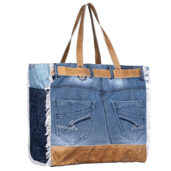 Atticus Denim Weekender Bag - Image 2
