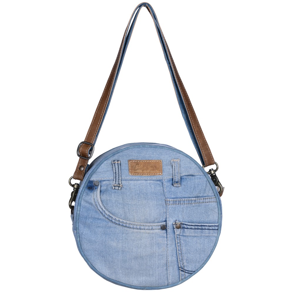 2457 (1) Kaidon Denim Shoulder Bag - Image 1